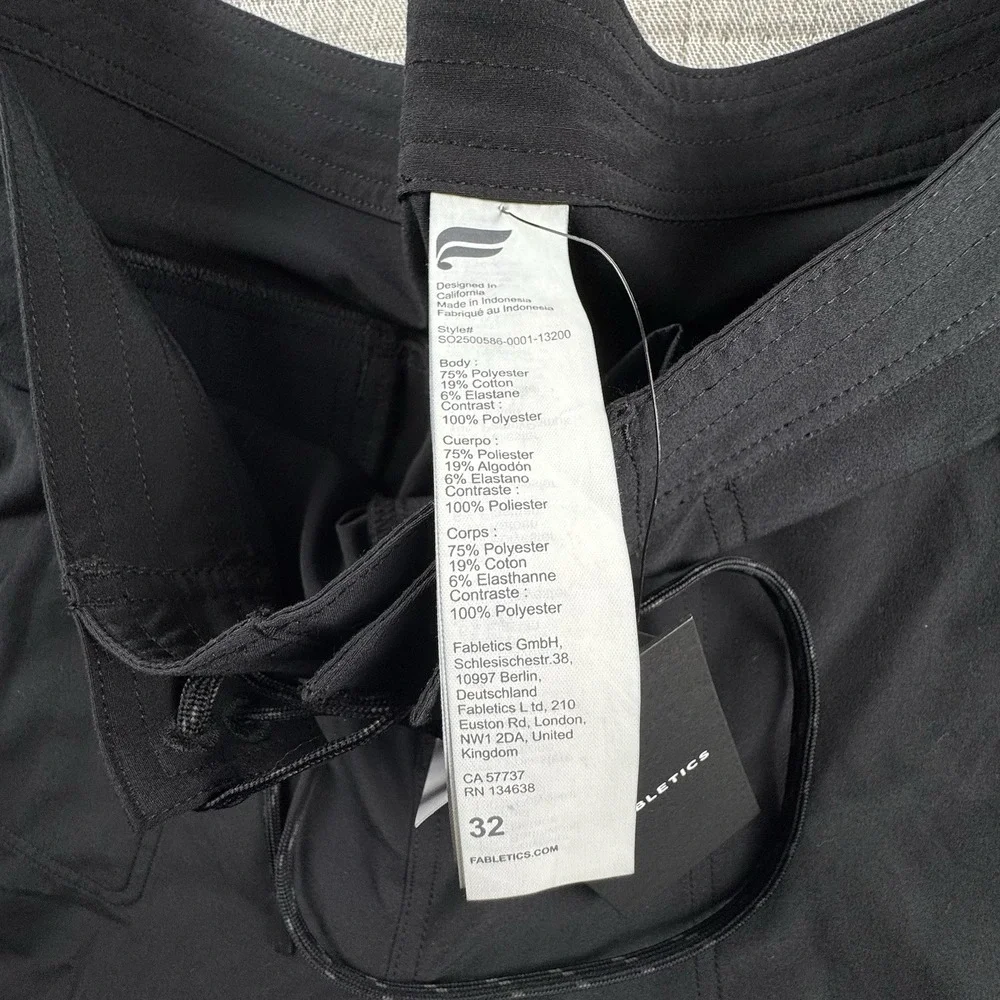 NWT Fabletics Board Short Men 32 Black 7